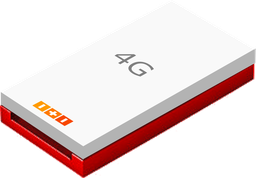 [1102] Telefono Rojo 4G - Almacen