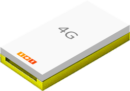 [1103] Telefono Amarillo 4G - Almacen